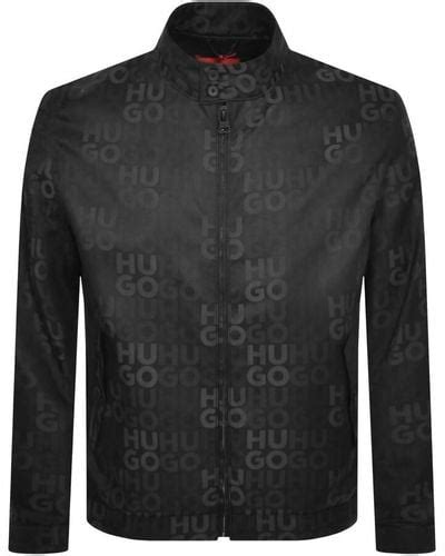 Black Hugo Jackets For Men Lyst