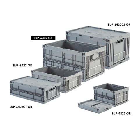 Caja De Pl Stico Plegable Y Apilable Norma Europa Eurobox Eup Gr