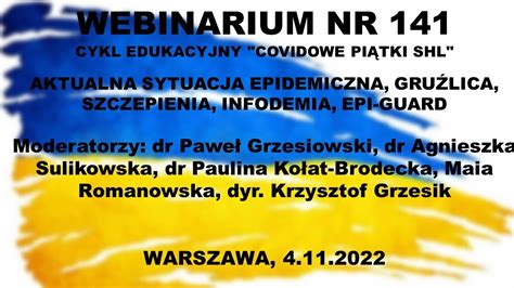 Webinar Nr Aktualna Sytuacja Epidemiczna Szczepienia Infodemia