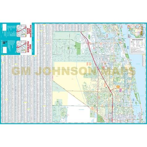 West Palm Beach / North Palm Beach County Cities, Florida Street Map ...