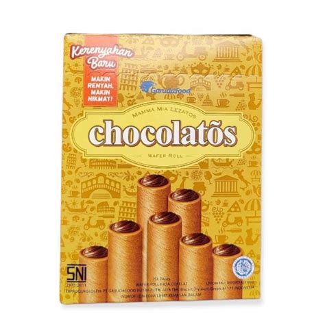 Jual Gery Chocolatos Wafer Roll Coklat 1 Box Isi 24 Pcs BREBES Shopee