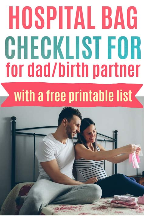 Hospital Bag Checklist For Dad What Do You Need On Each Packing List