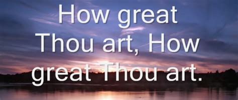 great thou art
