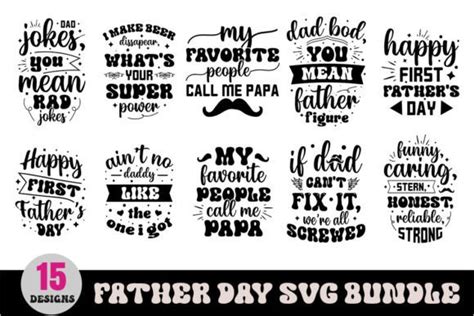 Father Day Svg Bundle Illustration Par SVG Zone Creative Fabrica