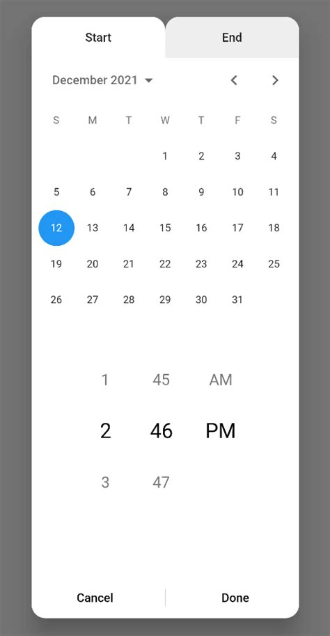 Top Flutter Date Picker Time Picker Calendar Range Picker Packages