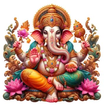 Hermoso Señor Ganesh Para El Festival Chaturthi Ganesha PNG dibujos