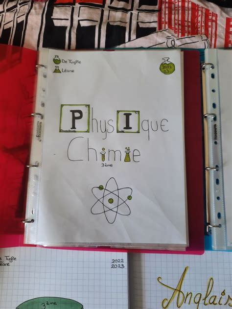 A Close Up Of A Binder With Writing On It Near Other Papers And Folders