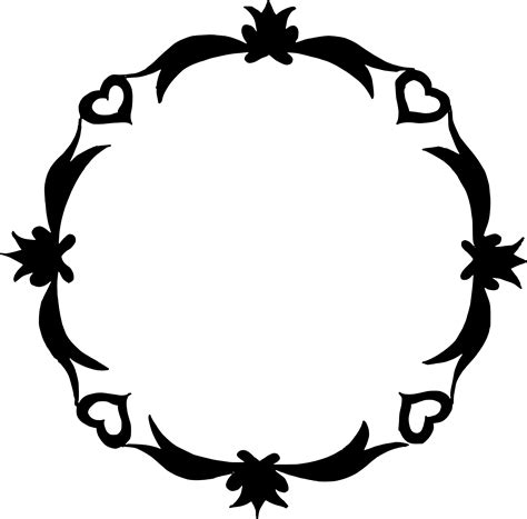 Circle Floral Frame Vector Png Transparent Svg Onlygfx