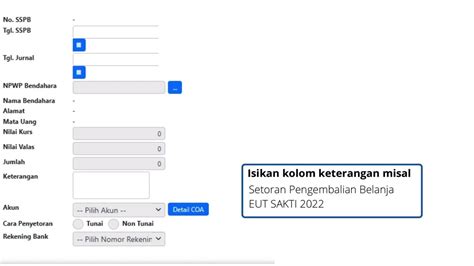 TUTORIAL Cara Rekam SSPB Surat Setoran Pengembalian Belanja Pada