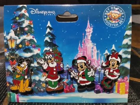 RARE OFFICIEL DISNEY Booster Set 2017 Pin s Noël Neuf Disneyland Paris