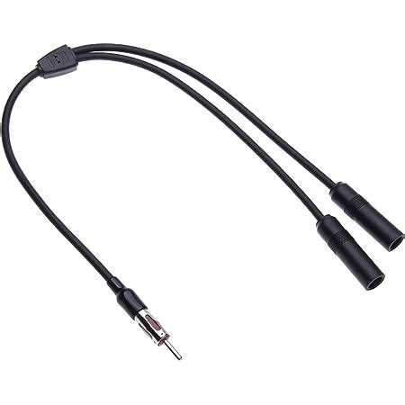 Universal Dual Female Din Antenna Splitter Cable By Keple Vehicle