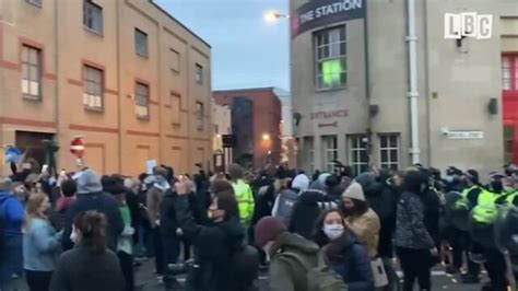 Ten Arrested As Police And Protesters Clash At Kill The Bill Protest In Bristol Lbc