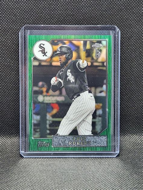 2022 Topps Chrome Ben Baller Luis Robert 1987 Green 99 Chicago White