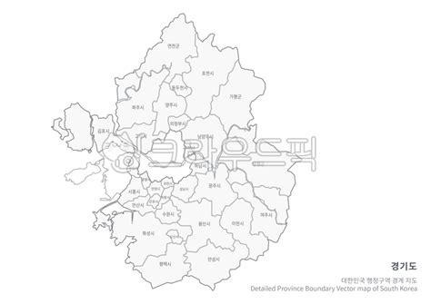 경기도 경기도지도 경기 고양시 파주시 사진이미지일러스트캘리그라피 Tunasalmon작가