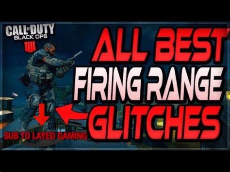 Black Ops 4 Glitches ALL FIRING RANGE GLITCHES YouTube