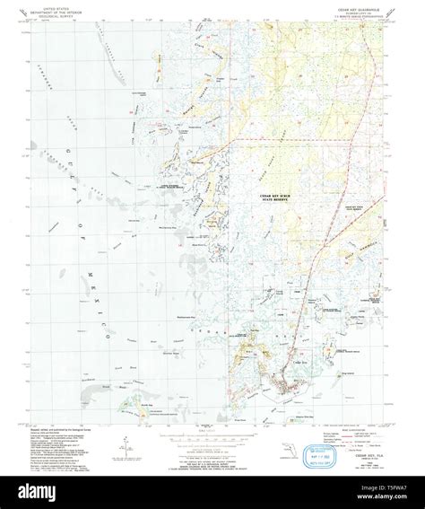 Cedar Key Florida Map Hi Res Stock Photography And Images Alamy