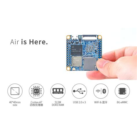 Custom Nanopi Neo Air Mb Ram Wifi Gb Gb Emmc Allwinner H