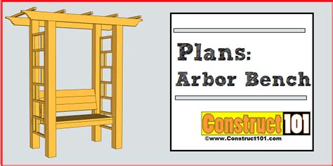 garden-arbor-bench-plans - Construct101