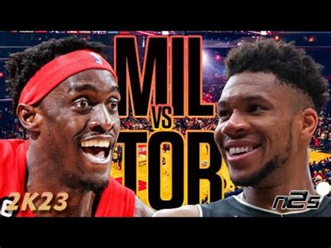 Toronto Raptors Vs Milwaukee Bucks Full Game NBA 2K23 YouTube