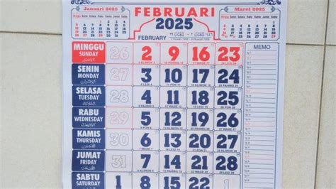 Kalender Februari Lengkap Dengan Tanggal Merah Awal Ramadhan