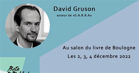 David Gruson en dédicace au salon du livre de Boulogne Boulogne