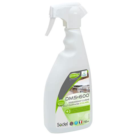 EXEOL DMS 600 Dégraissant pour Multi Surfaces de cuisine 750ml et 5L