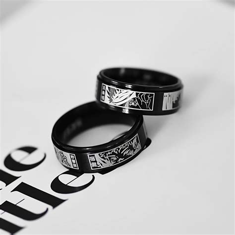 Buy Jujutsu Kaisen Ring Anime Rings For Men Black Stainless Steel