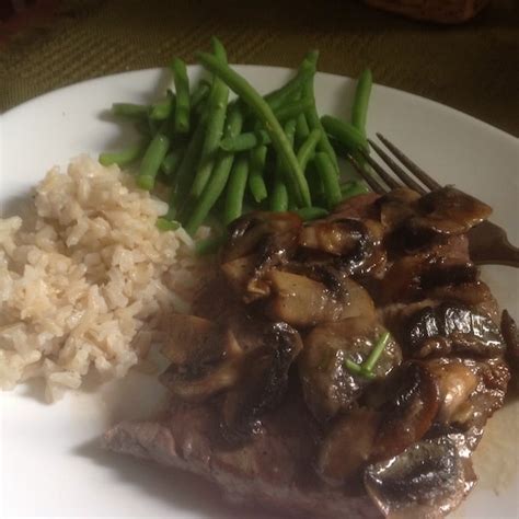 Pan-Fried Steak with Mushroom Brandy Cream Sauce • Single Serving Chef