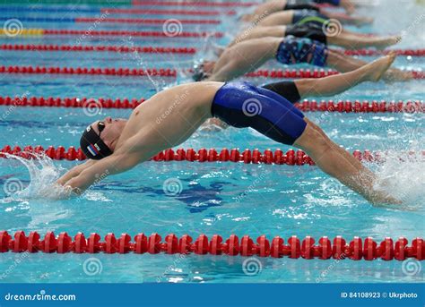 Start of Backstroke Swimming during Salnikov Cup Editorial Stock Photo ...
