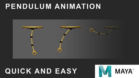 Quick Pendulum Animation Tutorial For Beginners Autodesk Maya Part