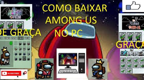 COMO BAIXAR AMONG US NO PC TODOS OS ITENS ATUALIZADO 2020 VERSÃO 9