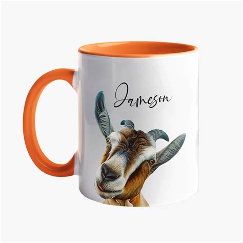 Goat Mug Ts For Goat Lovers With Custom Name Personalized Goats Coffee Ceramic