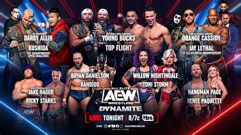 All Elite Wrestling on Twitter: "Watch #AEWDynamite TONIGHT LIVE at 8pm ...