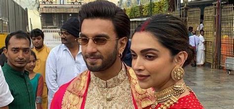 Ranveer Singh Deepika Padukone Visit Tirupati On Their First Wedding