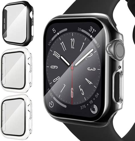 Coque Pc Pi Ces Avec Verre Tremp Pour Apple Watch Mm Series