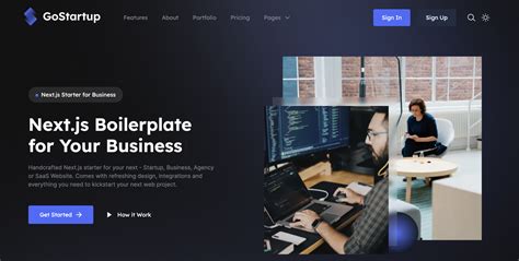 Go Next Js SaaS Boilerplate And Landing Page For Business Next Js