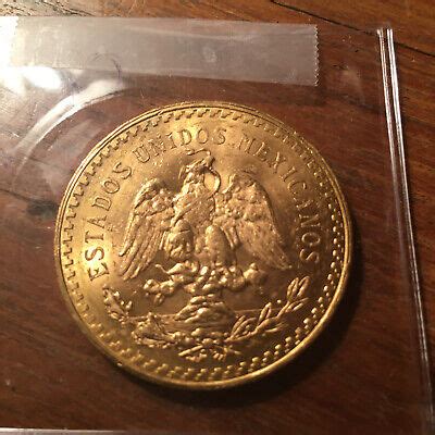 1928 Mexican Gold Centenario 50 Pesos 37 5 Grams Gold 1 2057 AGW EBay