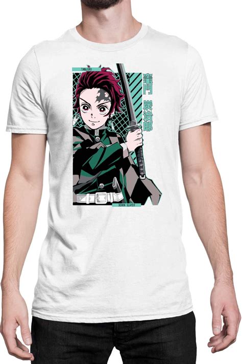 Tanjiro Kamado Sword męska koszulka Demon Slayer Kimetsu no Yaiba Anime