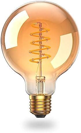 Bonlux E Led Vintage Edison Light Bulb W G Screw Globe Bulb