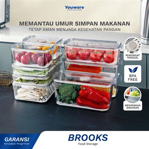 Jual Youware Brooks Set Bundling Storage Kulkas Dengan Aplikator