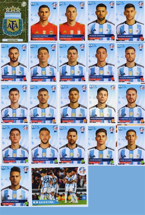 ALBUM PANINI COPA AMÉRICA USA 2024 ALL STICKERS ARGENTINA in 2024