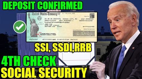 Deposit Confirmed 4th Stimulus Check Of 2000 For Social Security Sent