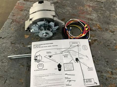 Ford Naa Jubilee Tractor 12 Volt Alternator Alt Conversion Kit Naa10300alt Ebay