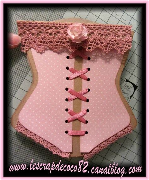 TUTO Bloc Post It Bustier Le Scrap De Coco82 Carte Scrapbooking