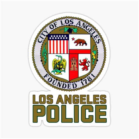 Lapd Los Angeles Police Department Logo Sticker For Sale By Chief