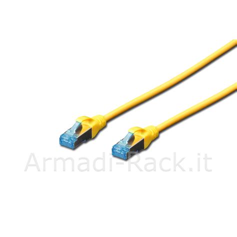 Cavo Rete Schermato Sf Utp In Rame Cat 5e Colore Giallo Mt 10