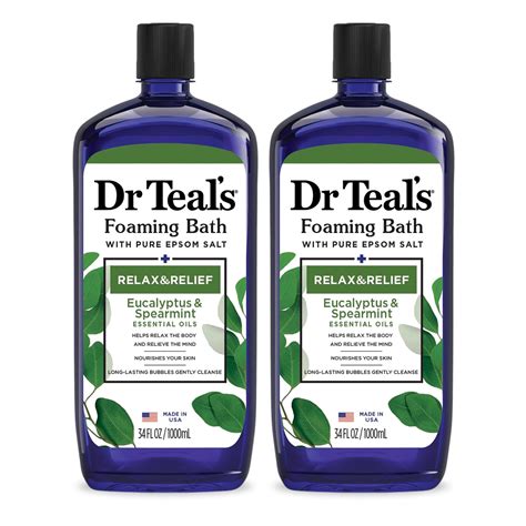 Brandclub - Dr Teal's Foaming Bath with Pure Epsom Salt, Relax & Relief