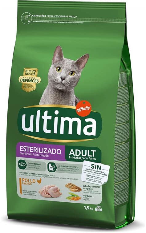 Ultima Croquettes pour Chat Adulte Stérilisé au Poulet 1 5Kg Amazon