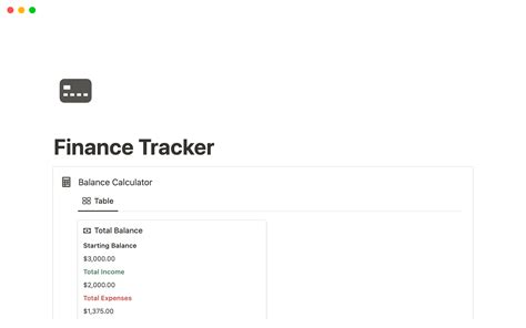 Notion Finance Tracker Plantilla De Notion