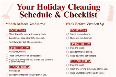 Your Holiday Cleaning Checklist And Schedule